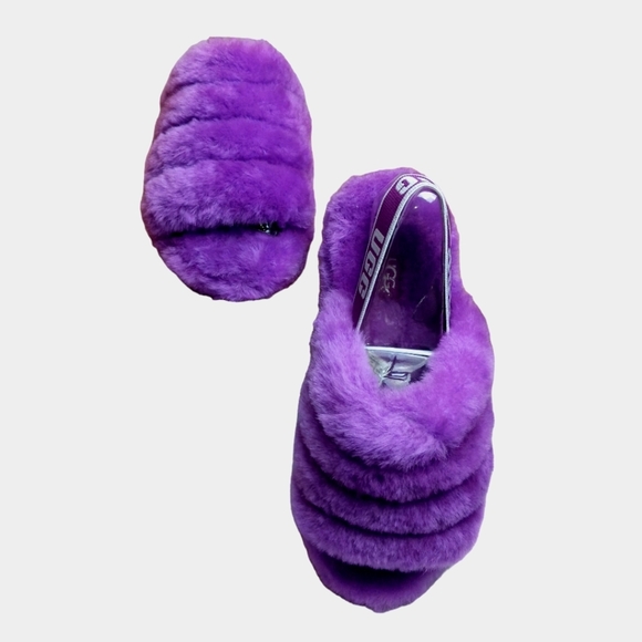 NEW UGG Fluff Yeah Slide Size 7 Purple New With Box - Picture 4 of 8